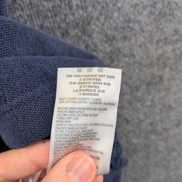 Adidas Men's NSCAA Soccer Polo Shirt Blue Large Short Sleeve Embroidered Logo - Picture 10 of 13